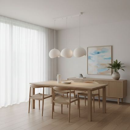 Brilagi - Pakabinamas šviestuvas ant laido WABI SABI 3xE27/40W/230V baltas