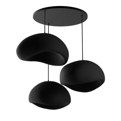 Brilagi - Pakabinamas šviestuvas ant laido WABI SABI 3xE27/40W/230V, skersmuo 60 cm, juodas