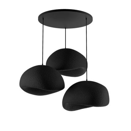 Brilagi - Pakabinamas šviestuvas ant laido WABI SABI 3xE27/40W/230V, skersmuo 60 cm, juodas