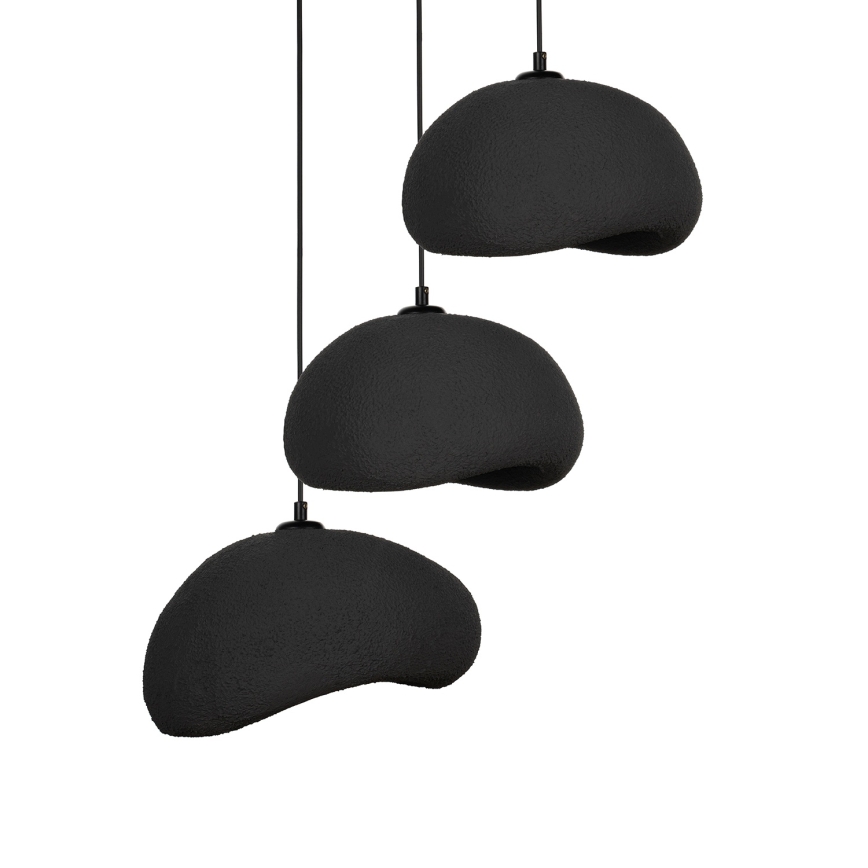 Brilagi - Pakabinamas šviestuvas ant laido WABI SABI 3xE27/40W/230V, skersmuo 60 cm, juodas