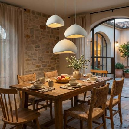 Brilagi - Pakabinamas šviestuvas ant laido WABI SABI 3xE27/40W/230V skersmuo 82 cm balta