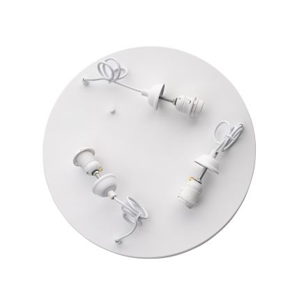 Brilagi - Pakabinamas šviestuvas ant laido WABI SABI, 3xE27/40W/230V, Ø 60 cm, balta