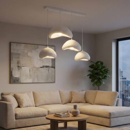 Brilagi - Pakabinamas šviestuvas ant laido WABI SABI 4xE27/40W/230V, baltas