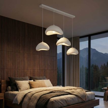 Brilagi - Pakabinamas šviestuvas ant laido WABI SABI 4xE27/40W/230V, baltas