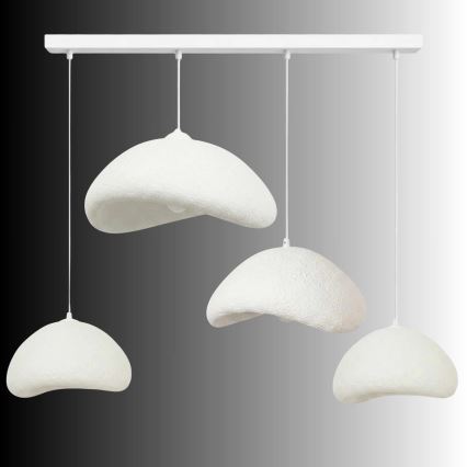 Brilagi - Pakabinamas šviestuvas ant laido WABI SABI 4xE27/40W/230V, baltas