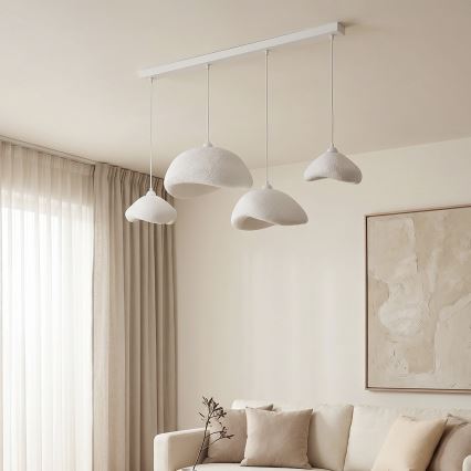 Brilagi - Pakabinamas šviestuvas ant laido WABI SABI 4xE27/40W/230V, baltas