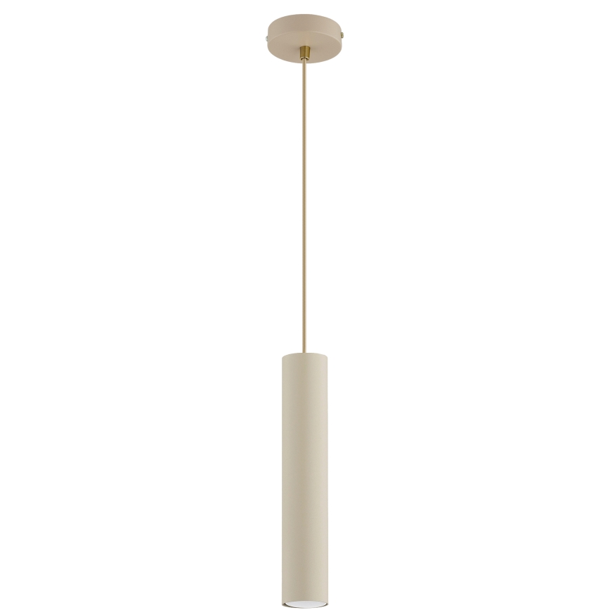 Brilagi - Pakabinamas šviestuvas ant troselio TUBE 1xGU10/15W/230V smėlinė/auksinė