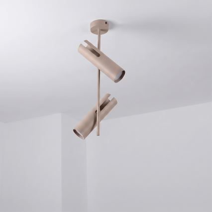 Brilagi - Pakabinamas šviestuvas BRANCH 2xGU10/30W/230V smėlio spalvos