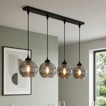 Brilagi - pakabinamas šviestuvas DIOR 4xE27/60W/230V juoda/dūminė pilka