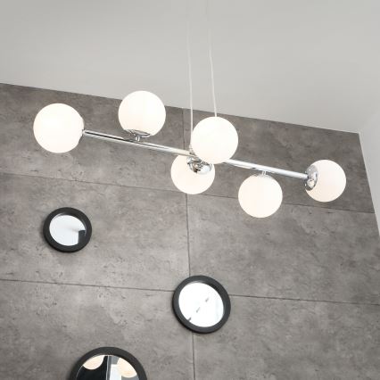 Brilagi - Pakabinamas šviestuvas MALONY 6xE14/20W/230V blizgus chromas