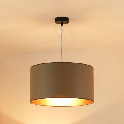 Brilagi - Pakabinamas šviestuvas ant laido OREGON ROLLER VEGE 1xE27/15W/230V skersmuo 45 cm pilkas