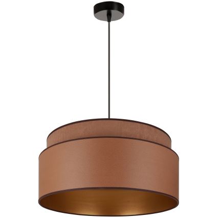 Brilagi - Pakabinamas šviestuvas ant laido OREGON VEGE 1xE27/15W/230V skersmuo 45 cm rudos spalvos
