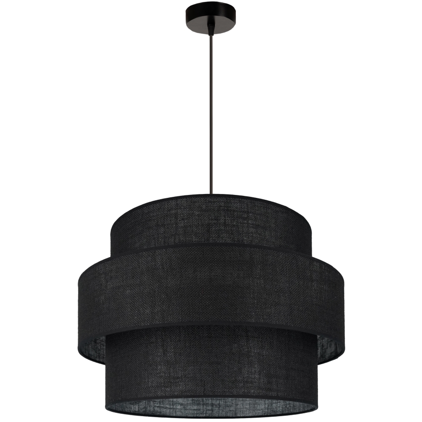 Brilagi - Pakabinamas šviestuvas ant laido SPACE YUTE 1xE27/15W/230V skersmuo 50 cm juodas