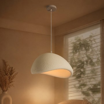 BRILAGI - Pakabinamas šviestuvas su kabeliu WABI SABI 1xE27/60W/230V skersmuo 40 cm balta