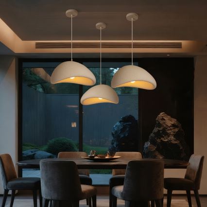 BRILAGI - Pakabinamas šviestuvas su kabeliu WABI SABI 1xE27/60W/230V skersmuo 40 cm balta