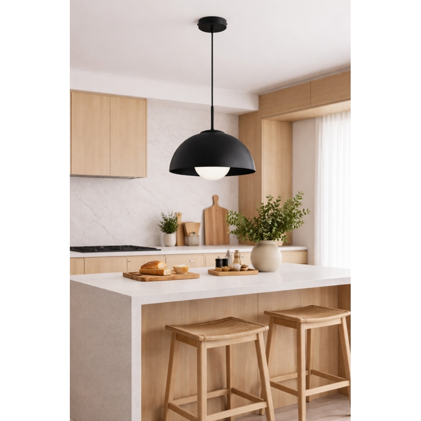 BRILAGI - Pakabinamas šviestuvas su laidu COSMO 1xE27/60W/230V, skersmuo 30 cm, juodas