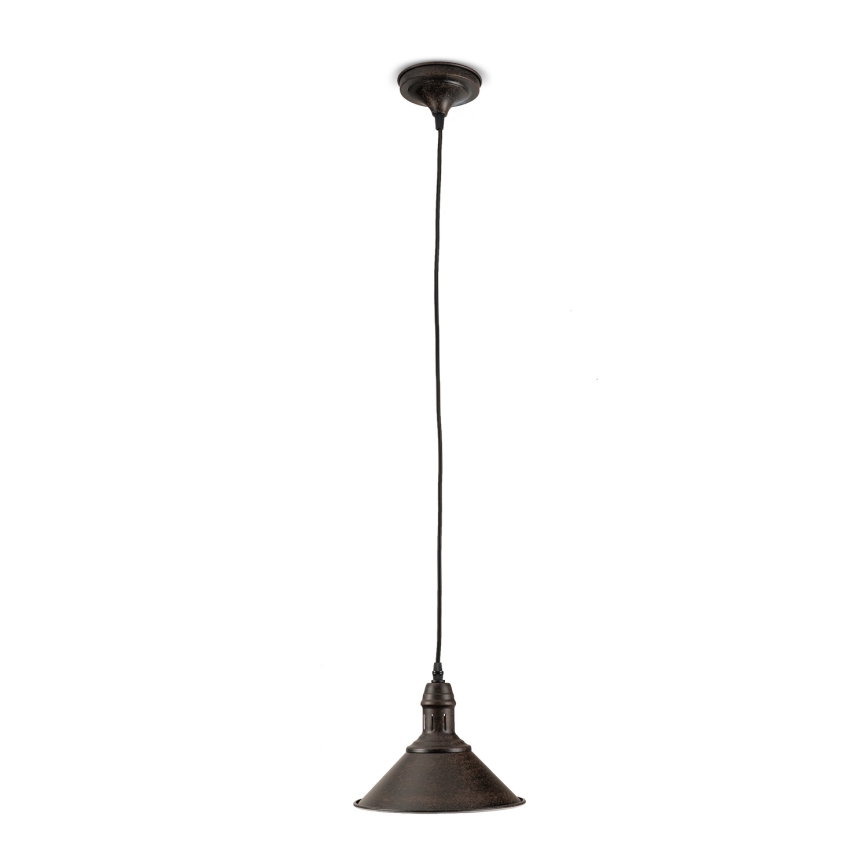 BRILAGI - pakabinamas šviestuvas su laidu FORGE 1xE27/60W/230V skersmuo 22 cm rudas