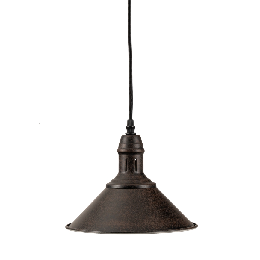 BRILAGI - pakabinamas šviestuvas su laidu FORGE 1xE27/60W/230V skersmuo 22 cm rudas