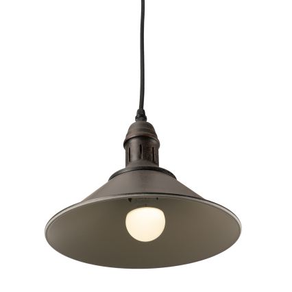 BRILAGI - pakabinamas šviestuvas su laidu FORGE 1xE27/60W/230V skersmuo 22 cm rudas