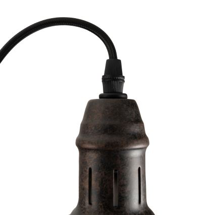 BRILAGI - pakabinamas šviestuvas su laidu FORGE 1xE27/60W/230V skersmuo 22 cm rudas