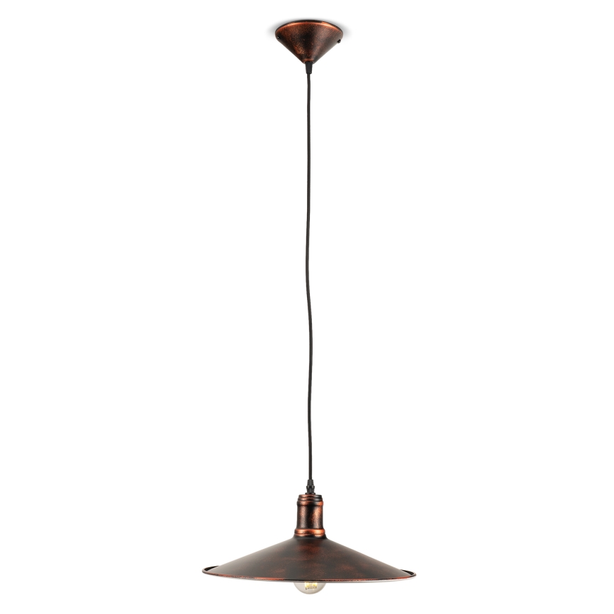 BRILAGI - Pakabinamas šviestuvas su laidu FORGE 1xE27/60W/230V skersmuo 36 cm patina/varinė