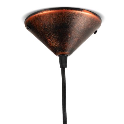 BRILAGI - Pakabinamas šviestuvas su laidu FORGE 1xE27/60W/230V skersmuo 36 cm patina/varinė