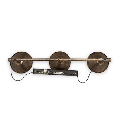 BRILAGI - Pakabinamas šviestuvas su laidu FORGE 3xE27/60W/230V varinis/patina