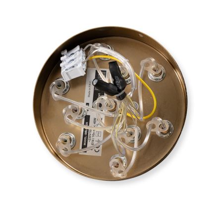 Brilagi - Pakabinamas šviestuvas su laidu GLOBE 10xE14/15W/230V baltas