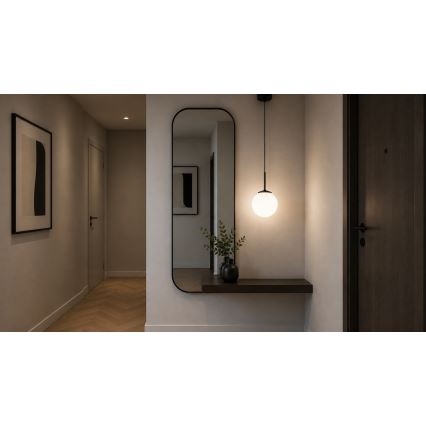 BRILAGI - Pakabinamas šviestuvas su laidu MILO 1xE27/60W/230V juodas