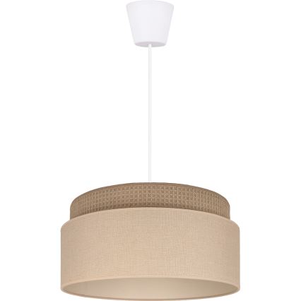 Brilagi - Pakabinamas šviestuvas su laidu PADOVA 1xE27/60W/230V skersmuo 40 cm smėlio spalvos