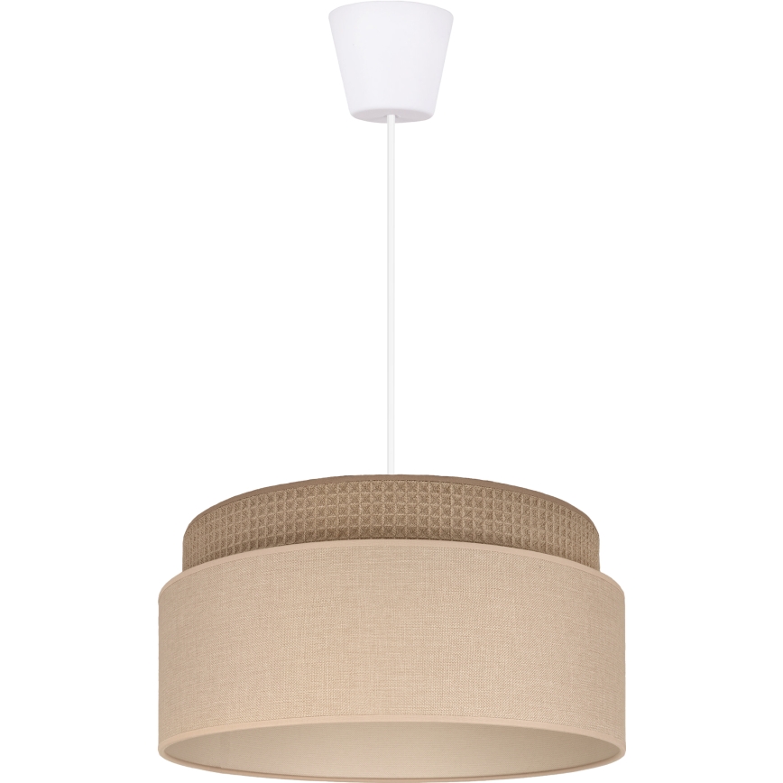 Brilagi - Pakabinamas šviestuvas su laidu PADOVA 1xE27/60W/230V skersmuo 40 cm smėlio spalvos