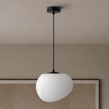 BRILAGI - Pakabinamas šviestuvas su laidu PEBBLES 1xE27/40W/230V skersmuo 25 cm juodas