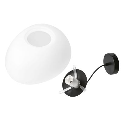 BRILAGI - Pakabinamas šviestuvas su laidu PEBBLES 1xE27/40W/230V skersmuo 25 cm juodas