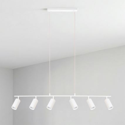 Brilagi - Pakabinamas šviestuvas su laidu SELE 6xGU10/30W/230V baltas