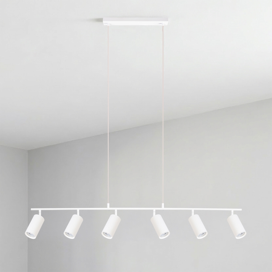 Brilagi - Pakabinamas šviestuvas su laidu SELE 6xGU10/30W/230V baltas