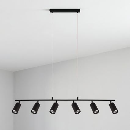 Brilagi - Pakabinamas šviestuvas su laidu SELE 6xGU10/30W/230V juodas