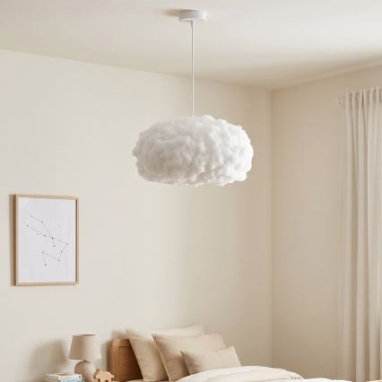 Brilagi - pakabinamas šviestuvas su laidu SOLEAIR 1xE27/60W/230V, skersmuo 45 cm, baltas