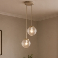 BRILAGI - Pakabinamas šviestuvas su laidu STELLA 2xE27/60W/230V smėlinis/auksinis