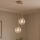 Brilagi - Pakabinamas šviestuvas su laidu STELLA 2xE27/60W/230V smėlinis/auksinis