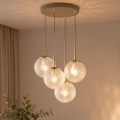 BRILAGI - Pakabinamas šviestuvas su laidu STELLA 4xE27/60W/230V smėlio/auksinė