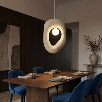 Brilagi - Pakabinamas šviestuvas su laidu WABI SABI 1xE27/40W/230V kreminės spalvos