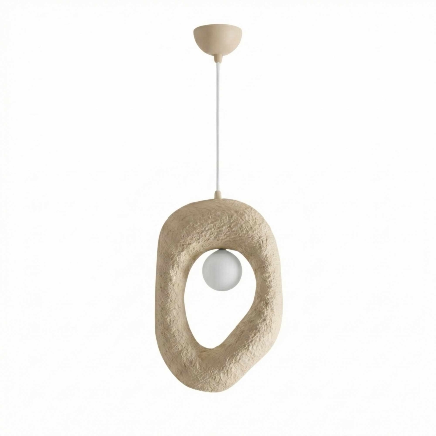 Brilagi - Pakabinamas šviestuvas su laidu WABI SABI 1xE27/40W/230V kreminės spalvos