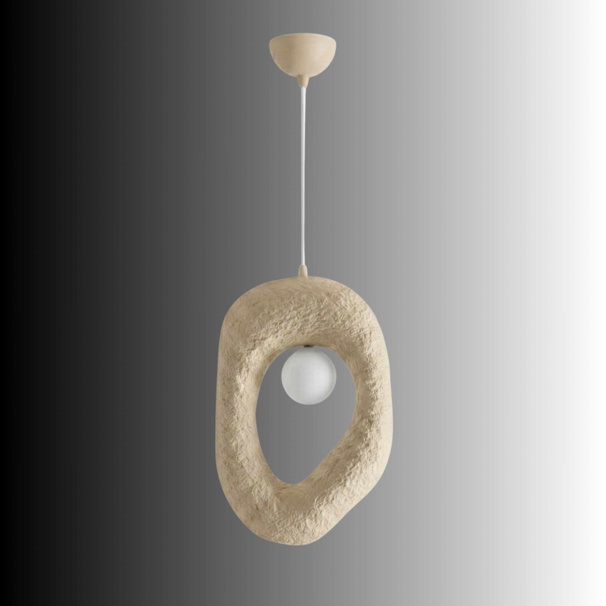 Brilagi - Pakabinamas šviestuvas su laidu WABI SABI 1xE27/40W/230V kreminės spalvos