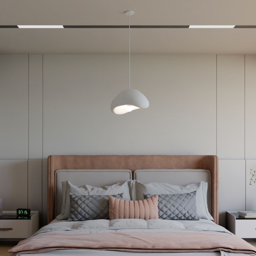 Brilagi - pakabinamas šviestuvas su laidu WABI SABI 1xE27/40W/230V, skersmuo 33 cm, baltas