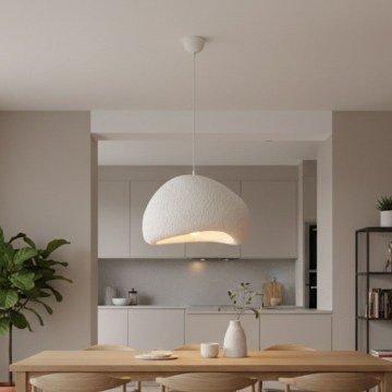 Brilagi - pakabinamas šviestuvas su laidu WABI SABI 1xE27/40W/230V skersmuo 50 cm, baltas