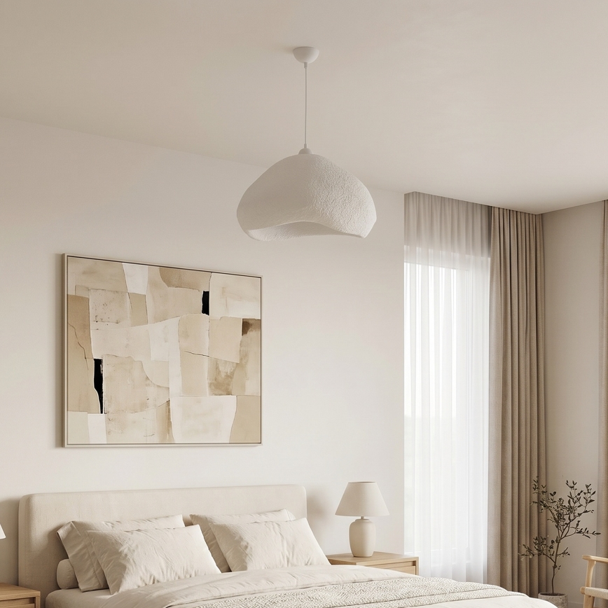 Brilagi - pakabinamas šviestuvas su laidu WABI SABI 1xE27/40W/230V skersmuo 50 cm, baltas