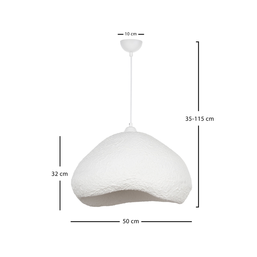 Brilagi - pakabinamas šviestuvas su laidu WABI SABI 1xE27/40W/230V skersmuo 50 cm, baltas