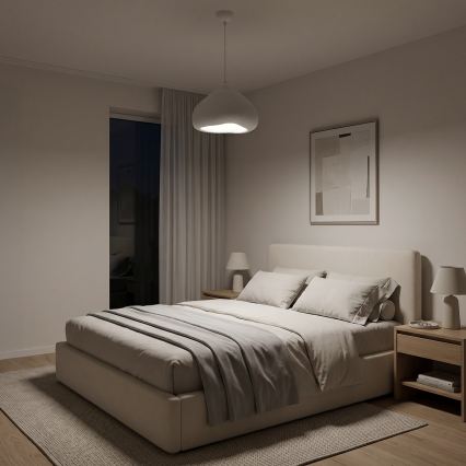 Brilagi - Pakabinamas šviestuvas su laidu WABI SABI 1xE27/40W/230V Ø 32 cm baltas