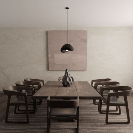 Brilagi - Pakabinamas šviestuvas su laidu WABI SABI 1xE27/40W/230V Ø 33 cm juodas