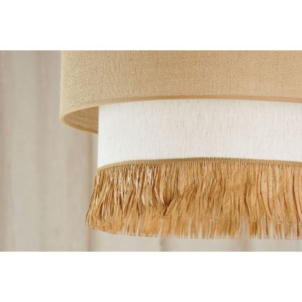 Brilagi - Pakabinamas šviestuvas ant laido WINNETOU BOHO 1xE27/15W/230V skersmuo 45 cm ruda/kremine